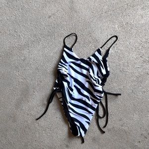 Full zebra swimsuit, all sizes